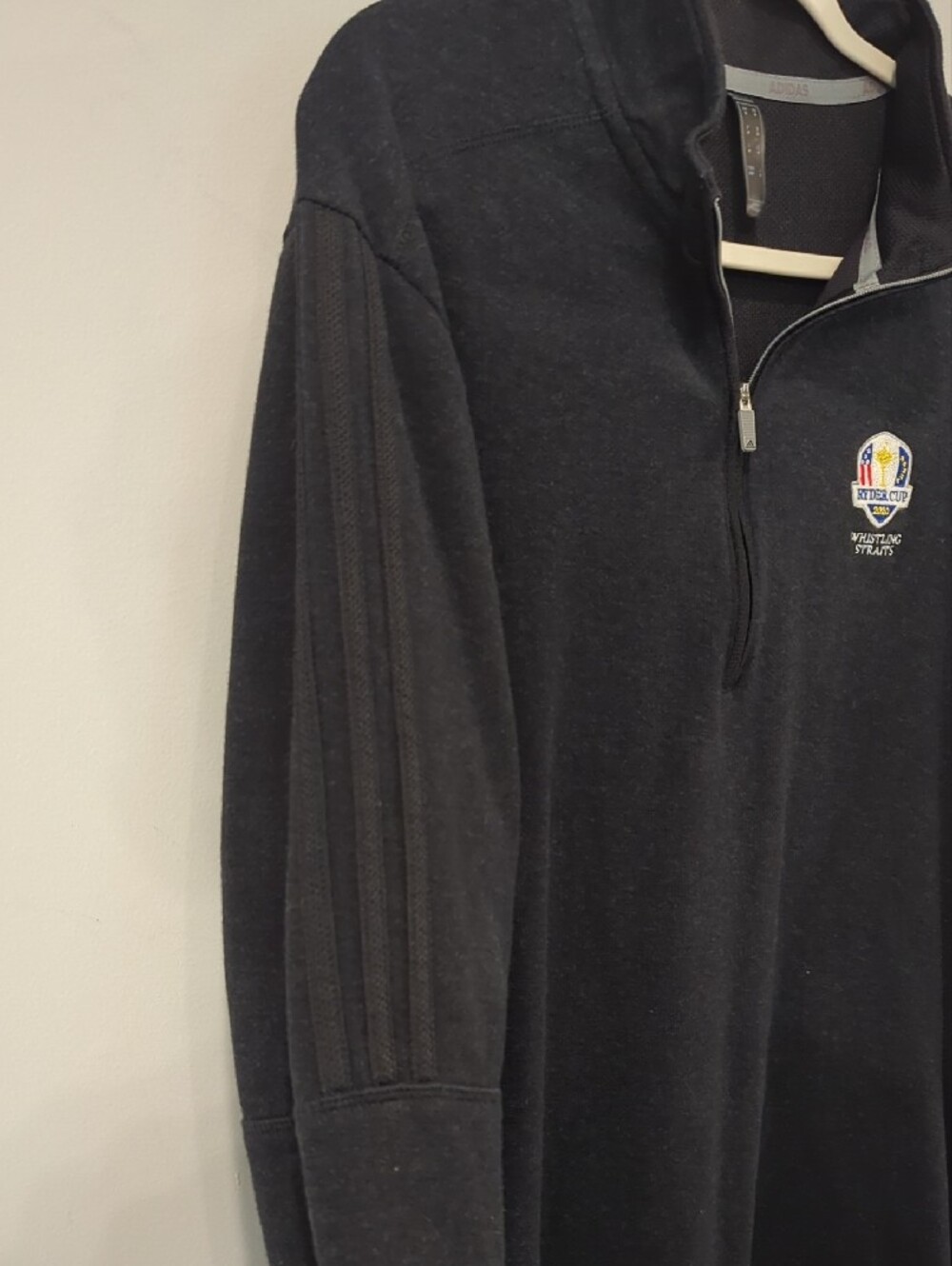 adidas Golf Ryder Cup 2020‎ Whistling Straits 1/4 Zip Pullover size Medium image 7